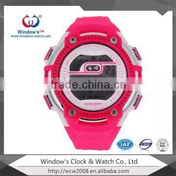 custom design plastic digital hand watch for girl