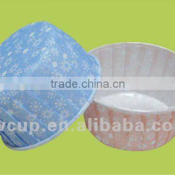 Roll mouth drench membrane paper cake cups with PE inner coating