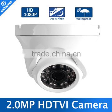 1080P 2.0MP Dome TVI Camera Outdoor With 20M IR Night Vision 2.8MM Lens Color White