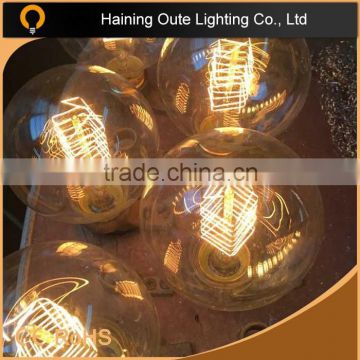 Classical through tang fastening screw G95 edison bulb metal pendant light