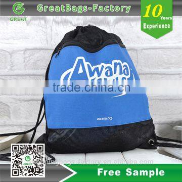 Lead Free Practical Recyclable Drawstring Bag/straw string school bag