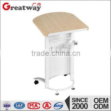 Furniture cheap school speak hammered metal table(QF-09A)