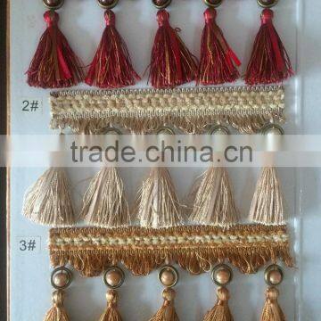 [YZLACE] Tassels Lace curtains Wholesale 10060