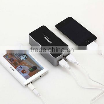 Best selling Double USB output wallet portable power bank for smart phone