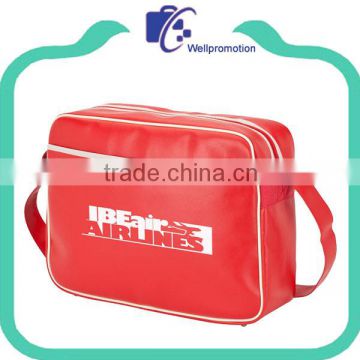 Wholesale waterproof pvc leather messenger bag men