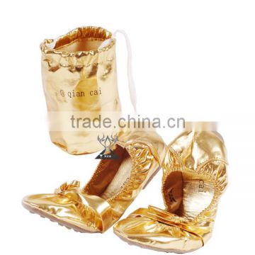 Cheap Gold Belly Dance Shoes with shining colors