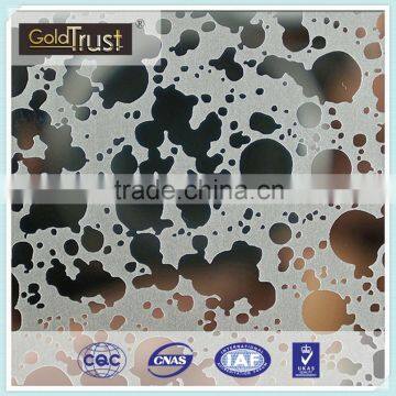 sus 304/316/430 mirror etching stainless steel sheet etching finish