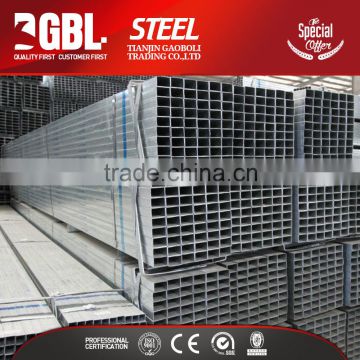 hollow section suqare and rectangular pre Galvanised Carbon Steel Pipe