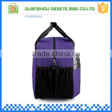 Cheap Custom Purple Printed Waterproof Nylon Travel Bag Logo photo-4