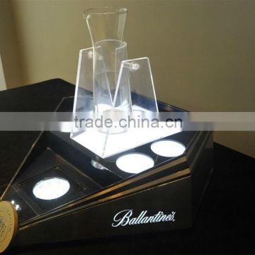 Chivas wine bottle stand display,liquor glorified luminous LED display