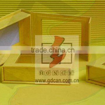Mini paper watch gift packaging box with transparent window
