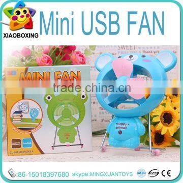 Promotional Gift Kids Plastic Electric qt Micro Usb Fan With Charger