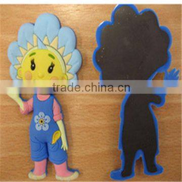 Lower price gift OEM cute soft PVC refrigerator sticker silicone refrigerator sticker