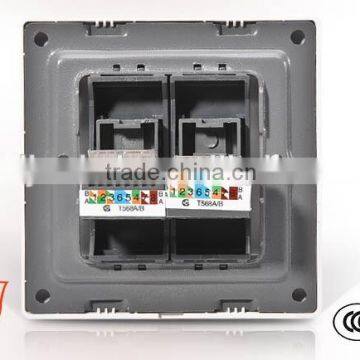 China Factory Direct Sale 2015 Newest UK Double Computer Socket,British Style Socket photo-6