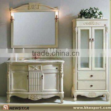 high quality wooden classical bathroom cabinet