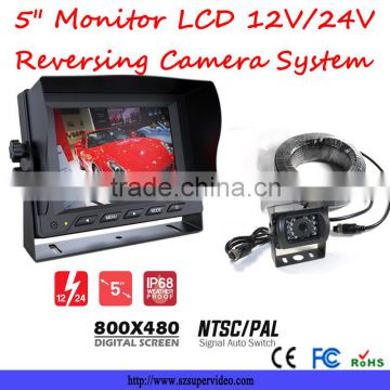 5" Dash/Suction Mounted Monitor For Cars - Upto 2 Camera Inputs