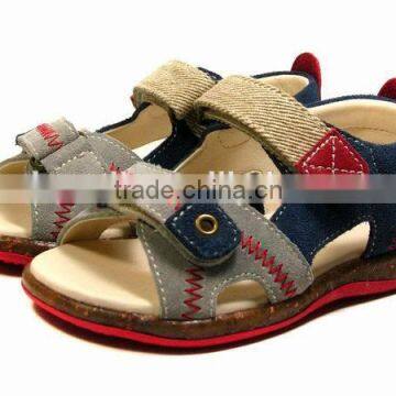 2016 Wholesale Summer Children Suede Leather Sandals With Buckle Strap