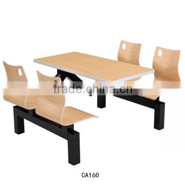 Restaurant furniture Canteen table and chair Modern dining table set for sale CA160