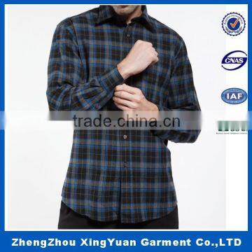 custom-made fashion slim fit men wholesale flannel shirt