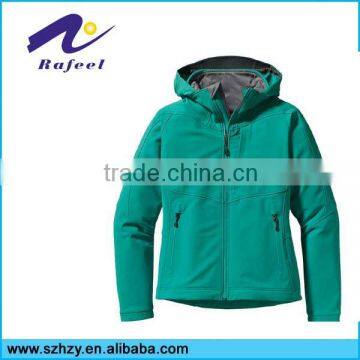 softshell custom windbreaker jacket with hood