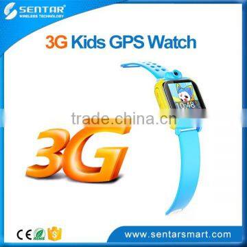 Newly developed 3G kids gps watch phone with touch screen and sos function