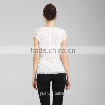 Women's Paisley Lace Tunic With Cap Sleeves photo-3