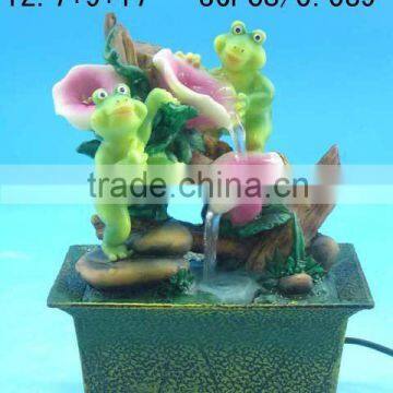 polyresin frog water fountain indoor frog fountain table water fountain frog water fountain