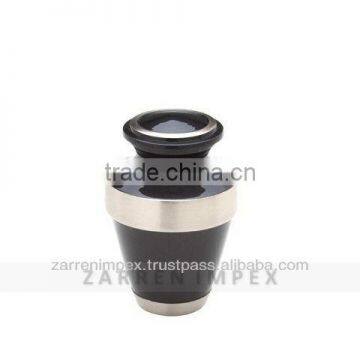 Linea Black 3" Brass Keepsake Urn