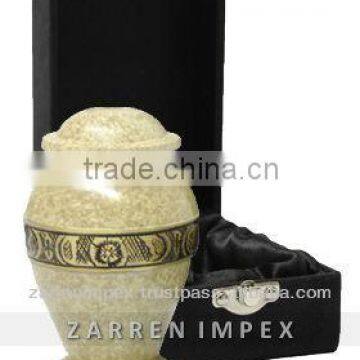 Avondale White Patina 3" Brass Keepsake Urn