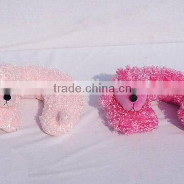Very Cute Embroidered Plush Animal Pillow photo-4