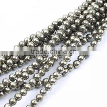 4mm pyrite loose beads for sale