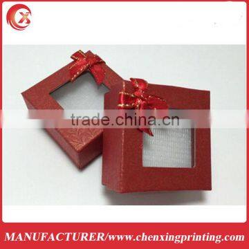 Small Decorative Cardboard Boxes With Lids Clear PVC Window photo-2
