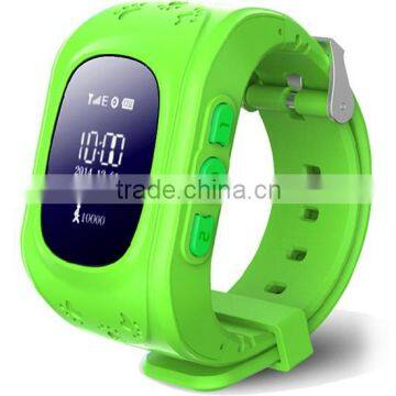 New products for 2016 waterproof wrist watch gps tracking device for kids Q50 with two way communication