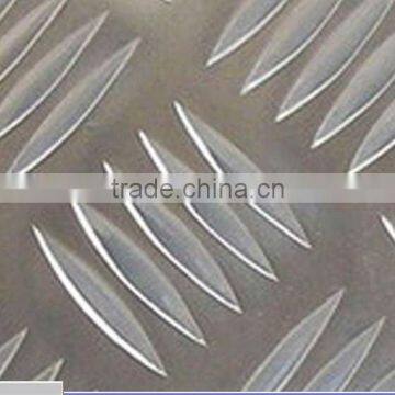 5052 5 bar embossed aluminum tread plate/sheet