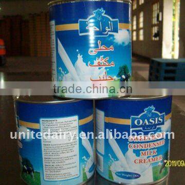 Packing in Tin of 390g Evaporated Milk