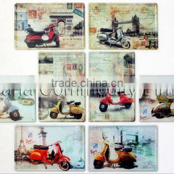 Decorative Custom Made Vintage Tin Metal Signs Hanging Signs photo-2