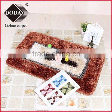 fashion shaggy home carpet with diamond doot mat bath mat rugs