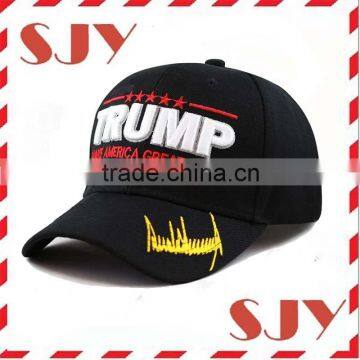 6 panel custom 3d puff embroidery men caps hats