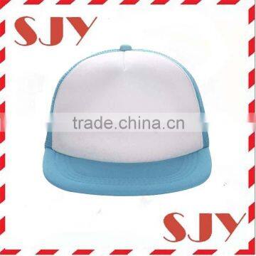 Adjustable Blank Wholesale Flat Brim Mesh Trucker Cap photo-4