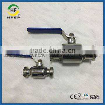 HF1A00340 DN40 1.5 Inch Low Price 304 Stainless Steel Sanitary Ball Valve