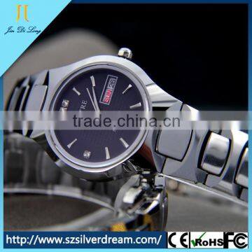 2015 new fashion simple and elegant Comfortable Tungsten steel with diamonds wholesales quartz watch