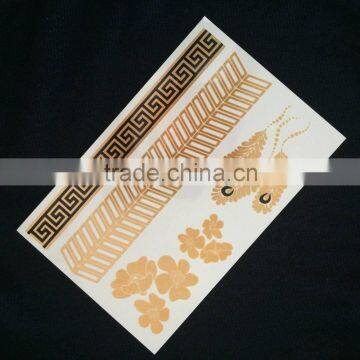 Temporary Body Transfer Metallic Tattoo For Summer Fun