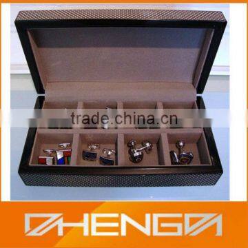 High Quality Customized Made in China Wooden Cufflink Box For Collction