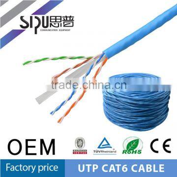 SIPU high quality Fluke test copper cat6 network cable utp lan cable cat6 wholesale 4 pair utp cat6 network cables 305m