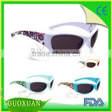 Wholesale fashion kids sports sunglasses with flower