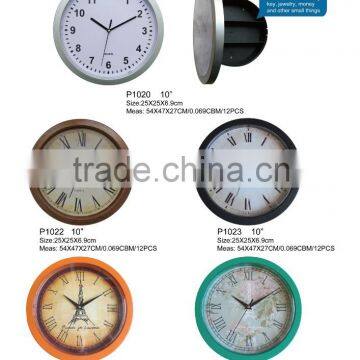 plastic hidden box wall clock