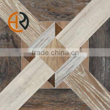 inkjet non-slip wood grain porcelain tile 60x60 Square shape