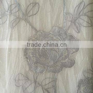 beautiful rose deep embossed wallpaper made in china