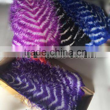 ZPDECOR Factory Wholesale Large Size From 28 to 30inch Striped Ostrich Feathers for Morelos Carnival photo-3