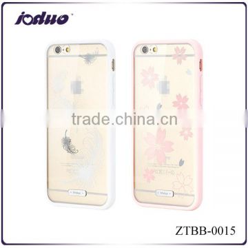 2015 New originality cartoon printing transparent phone cases for iphone 6